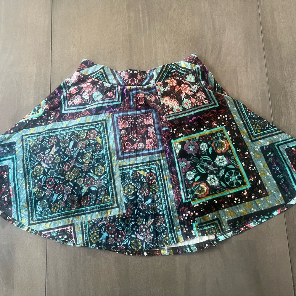 Vintage Floral Patchwork Skirt